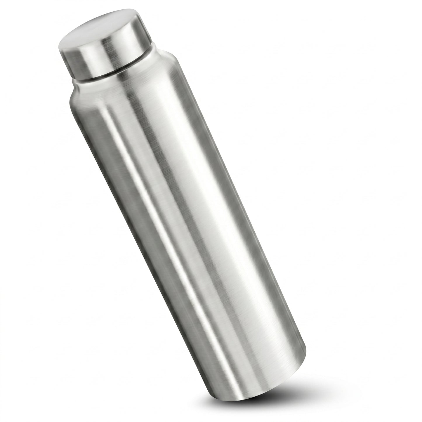 Stainless Steel 1 Litre Water Bottle with Sipper Cap – Leakproof, Lightweight Drinking Bottle (Silver, Pack of 1)