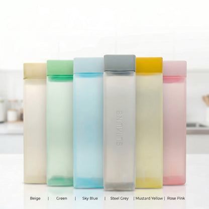 DIPZONVILLA Water Fridge Bottles Set Plastic Combo for Refrigerator Freezer 1000 ml Plastic Bottle (Pack of 6, Multicolor)