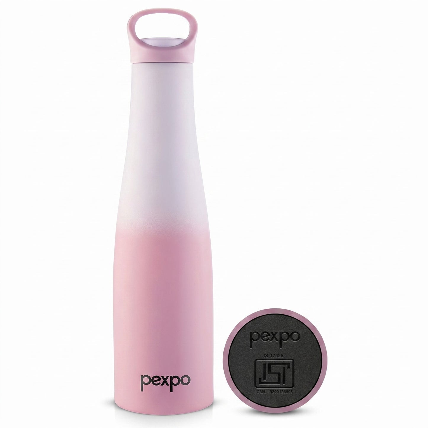 pexpo Morocco 24 Hrs Hot & Cold Stainless Steel Water Bottle Vacuum Insulated 600 ml Steel Flask (Pack of 1, Pink