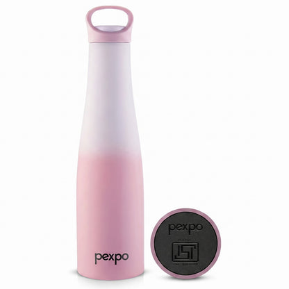 pexpo Morocco 24 Hrs Hot & Cold Stainless Steel Water Bottle Vacuum Insulated 600 ml Steel Flask (Pack of 1, Pink