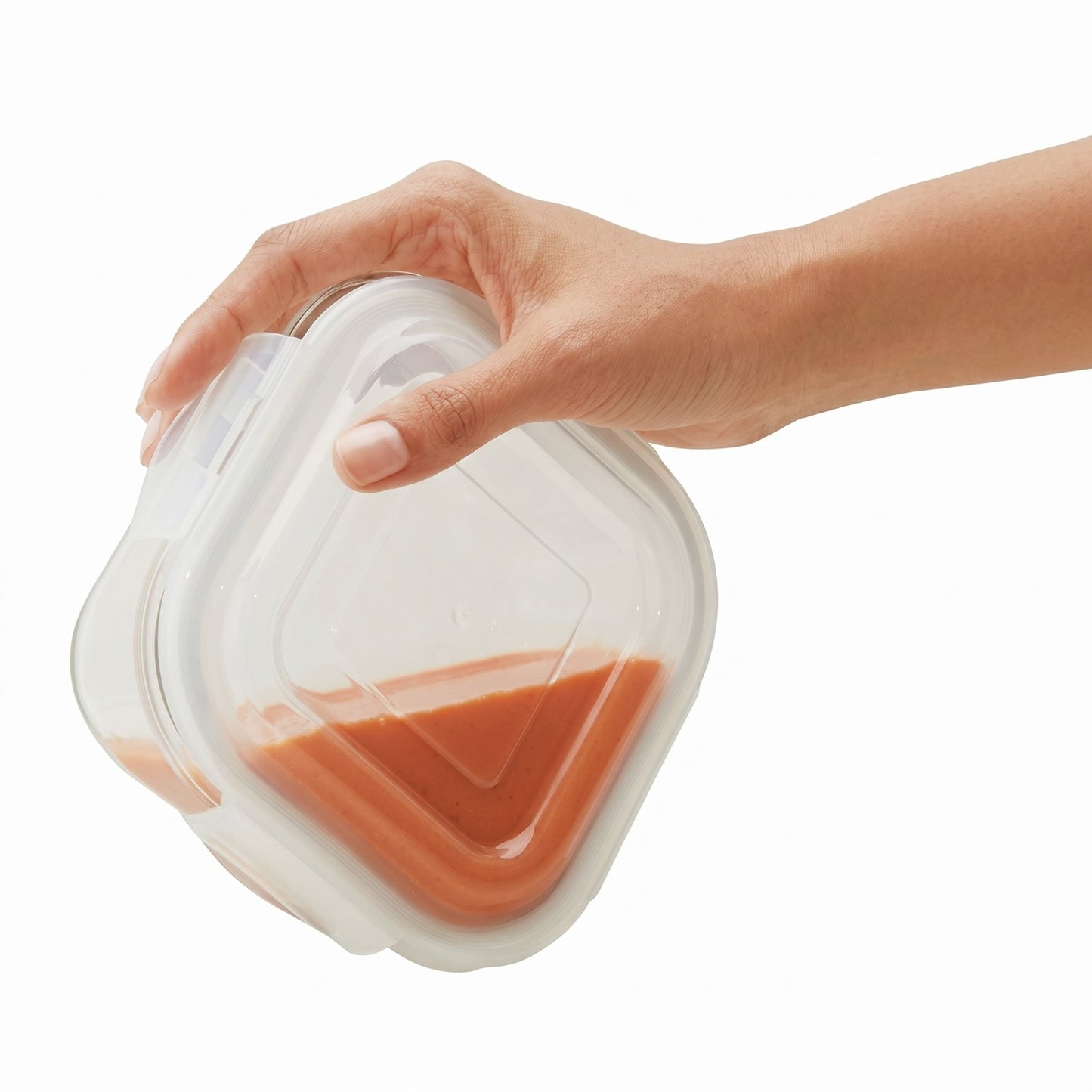 BOROSIL  3 Pc (320 ml x 2 + 240ml x 1 ), Office Tiifin 3 Containers Glass Office Lunch Box (880 ml)