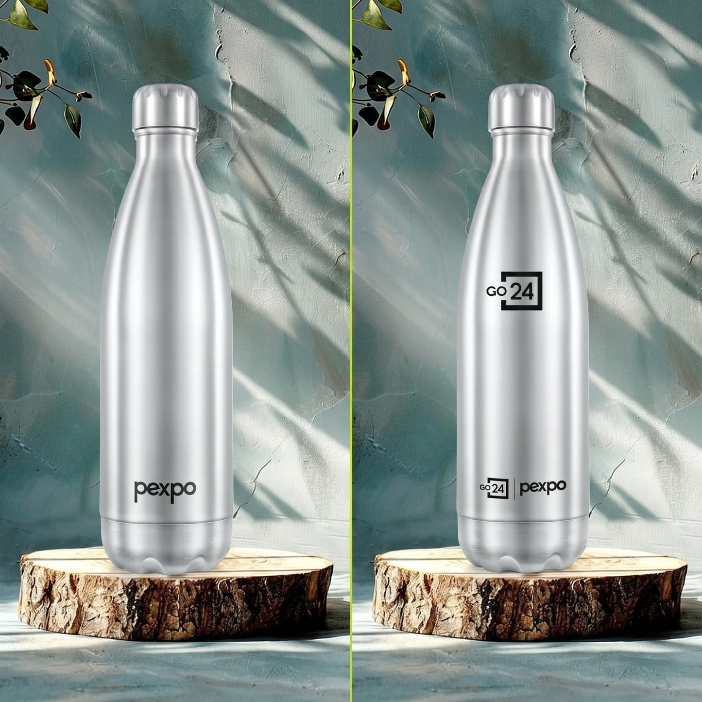 Go24 Electro 1000ml Thermosteel Water Bottle – Hot & Cold, Leakproof, ISI Certified (Green)
