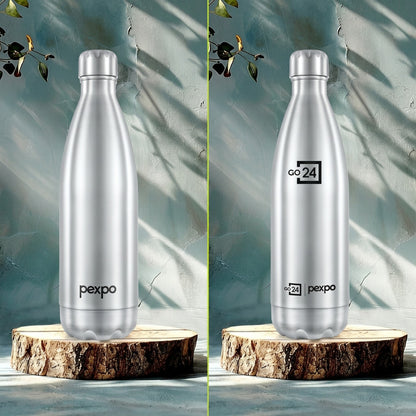 Go24 Electro 1000ml Thermosteel Water Bottle – Hot & Cold, Leakproof, ISI Certified (Green)