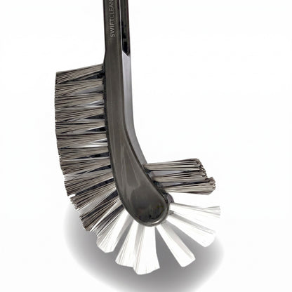 Double-Sided Flexible Toilet Brush – Hockey Design Bathroom Cleaning Brush Multicolour)