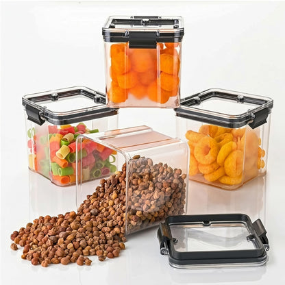 Airtight Kitchen Storage Containers Set 700ml (Pack of 4) – BPA Free Lock & Lock Plastic Grocery Containers