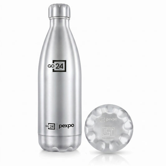 Go24 Electro 1000ml Thermosteel Water Bottle – Hot & Cold, Leakproof, ISI Certified (Green)